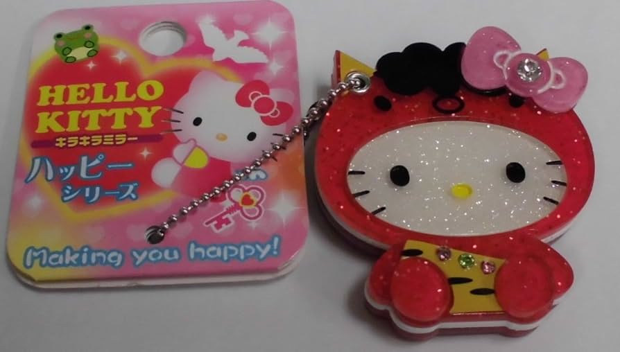 Amazon.co.jp: ハローキティ キラキラミラー ハッピーシリーズ 赤鬼KT